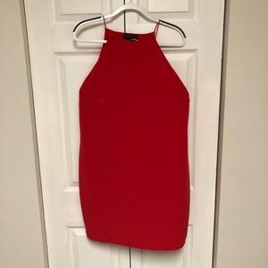 Reddish Orange Cocktail Dress